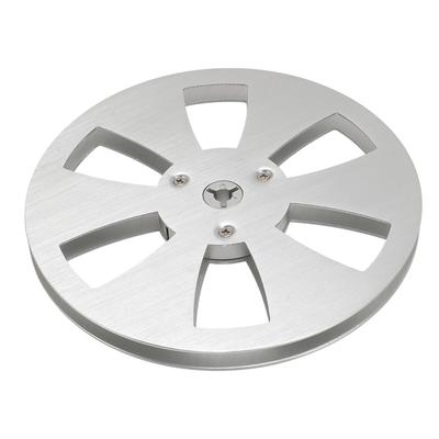 14 7 Zoll Leerspule Aluminiumlegierung Aufnahme Aufwickelspule mit 6 Löchern für Tonbandspule