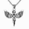 European and American Street Hip-hop Necklace, Little Angel Pendant, Trendy Couple Personality Pendant
