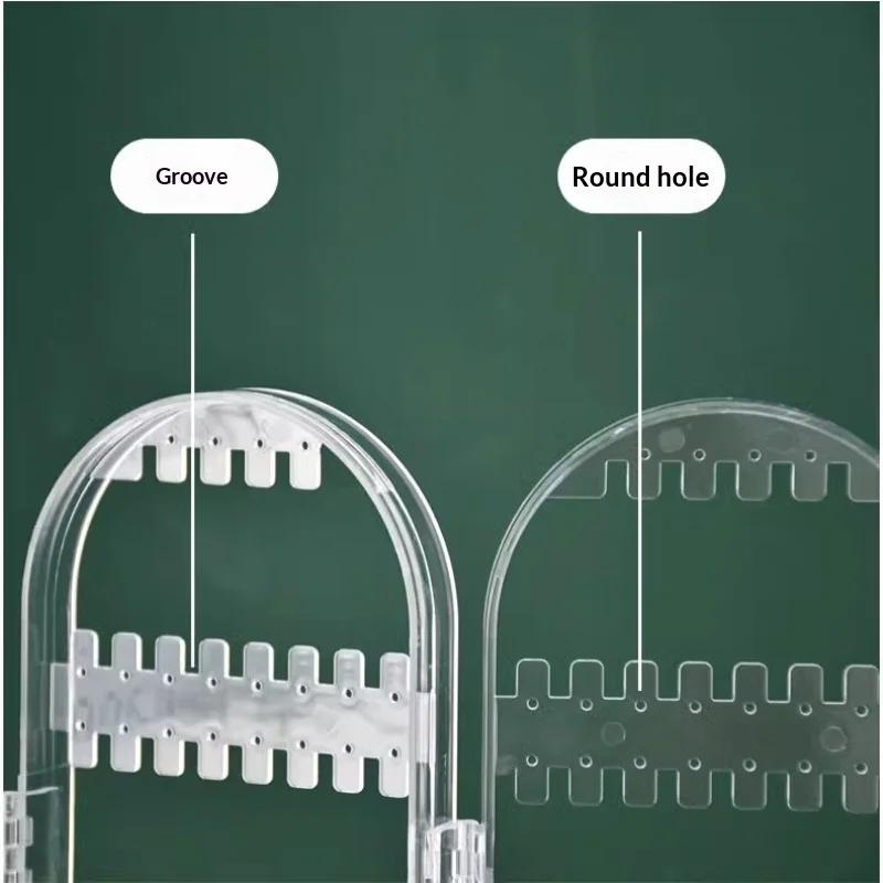 Creative Earring Display Stand Acrylic Screen Partition Jewelry Rack Accessory Display Storage Rack for Ear Decorations