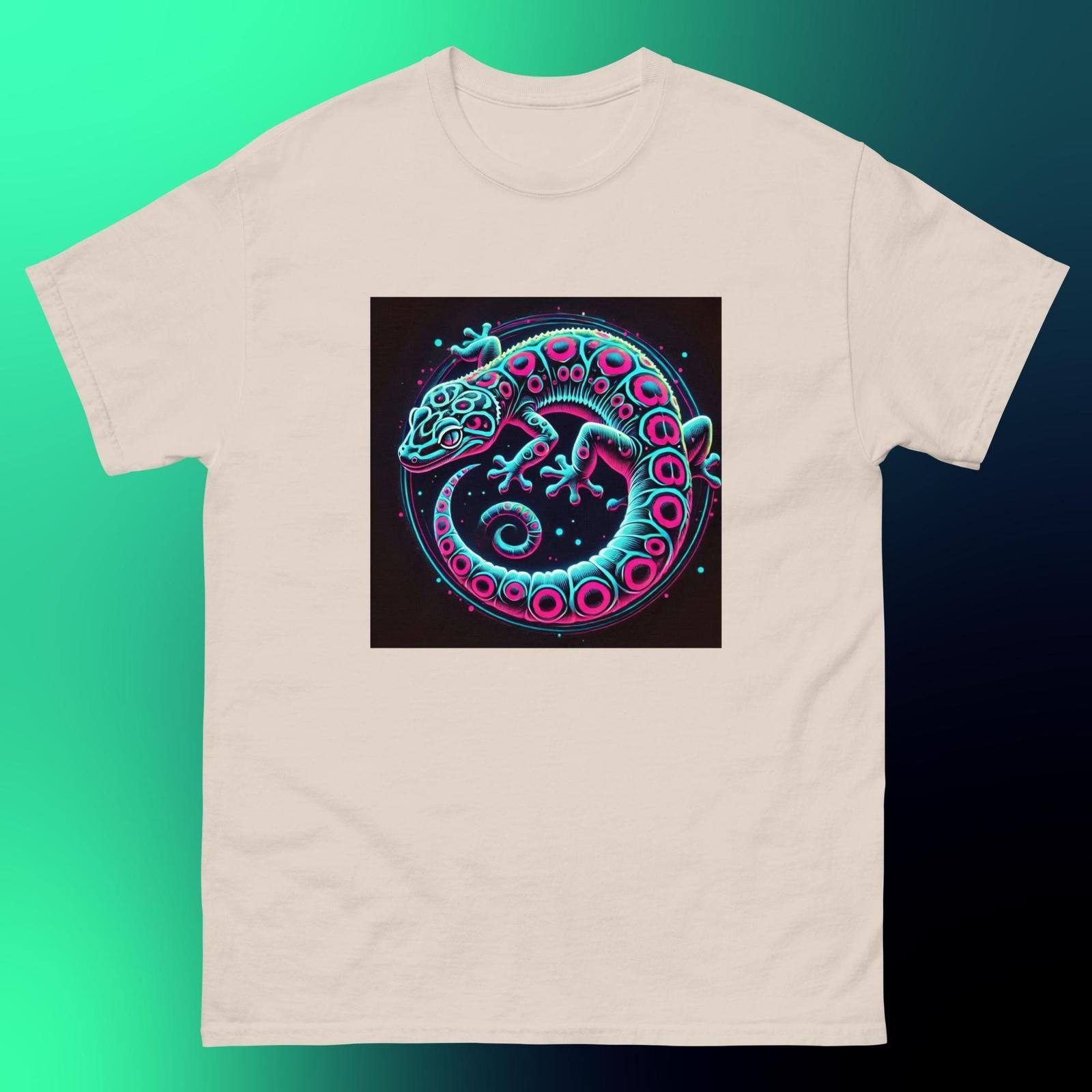 Neon Leopard Gecko Shirt Tangelo - Pet T Shirt - Unique 437 S разноцветный