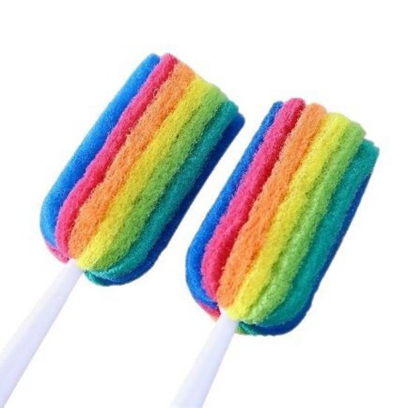 Cup Brush Cleaning Brush Long-handled Multicolored Scouring Brush Glass Bottle and Thermos Cup Cleaning Brush Baby Bottle Brush