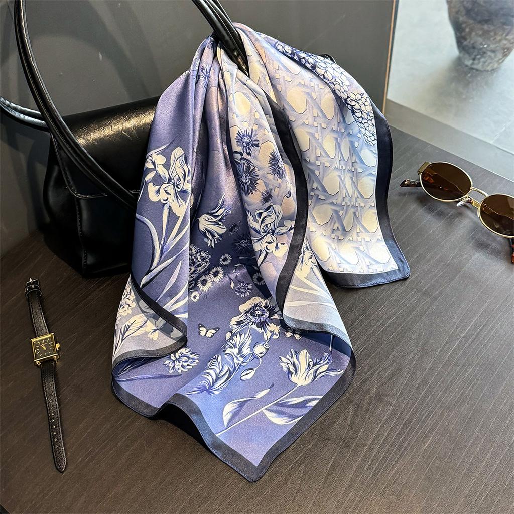 100% Pure Silk Scarf Women Shawls Wraps for Ladies Foulard Scarves Pashmina Neckerchief Female Hijab Bandana Fashion bufanda