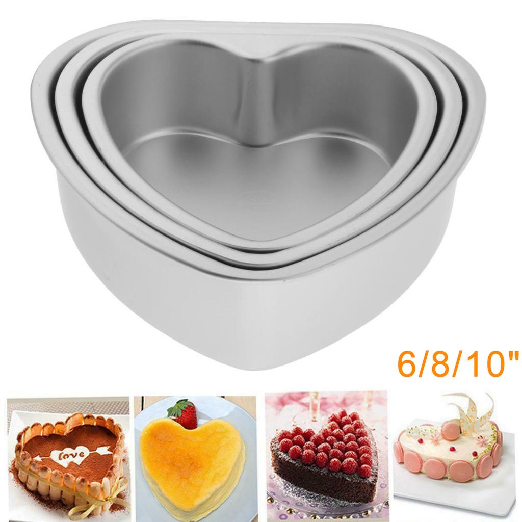 6inch Heart Baking Pan Aluminum Alloy Dishwasher Safe Non Finish