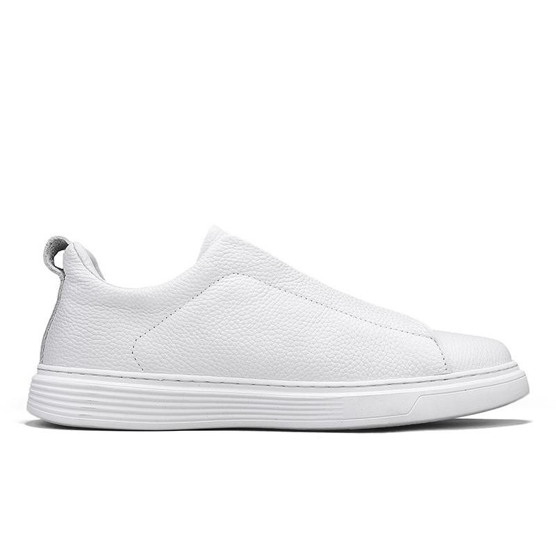 Leather Men Shoes Sneakers Trend Casual Shoe Italian Breathable Leisure Male Sneakers Non-slip Footwear Men Vulcanized Shoes