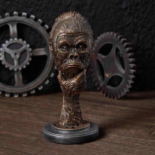 

Resin Meditating Gorilla Statue Creative Sculpture Art Ornaments Home Room Office Table decoration and accessories gift