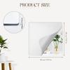 4 Pack Self Adhesive Acrylic Mirror, 8 x 8 Inch Frameless Shatterproof Stick on Mirrors for Wall, Flexible Plastic Wall Mirrors for Home Gym,