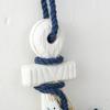 Nautical Wooden Ornament with Rope Beach Ocean Theme Wall Art Rustic Coastal Door Hanging Ornament for Bedroom Living Room Decor