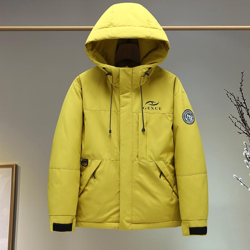 New women's jacket autumn and winter down cotton clothes single punch jacket men and women couple casual outdoor hiking jacket