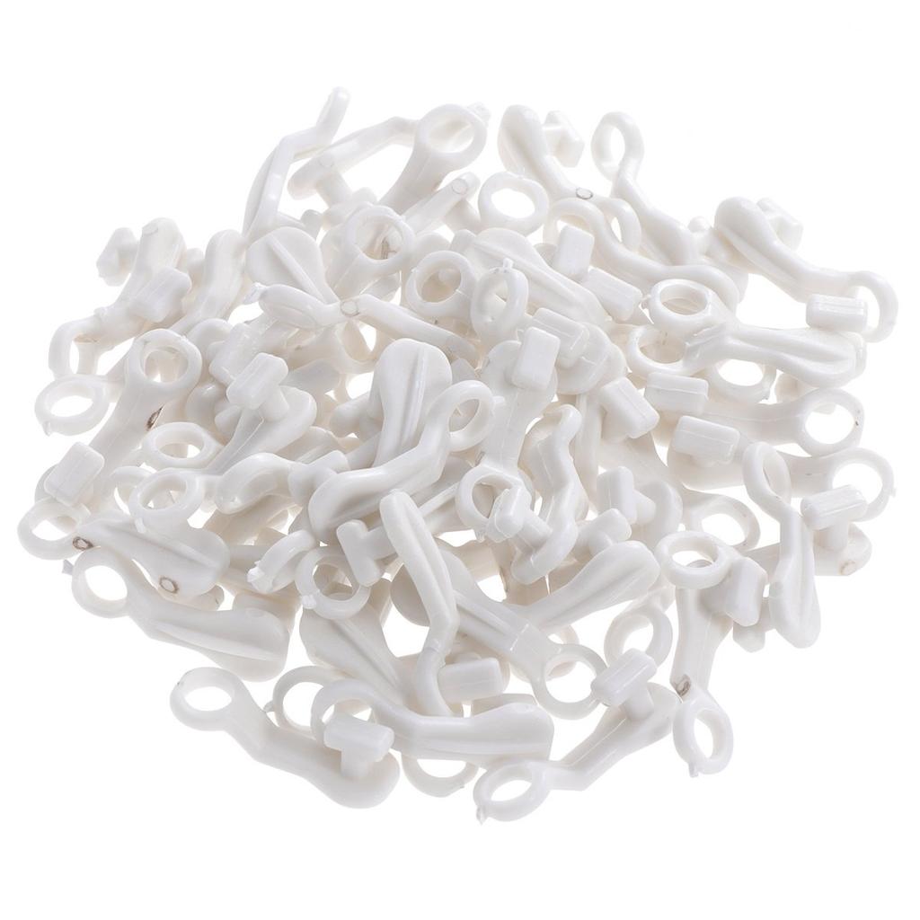 50Pcs Curtain Track Gliders Good Quality Plastic Easy To Use and Remove for Window Door Shower Curtains Curtain Hooks