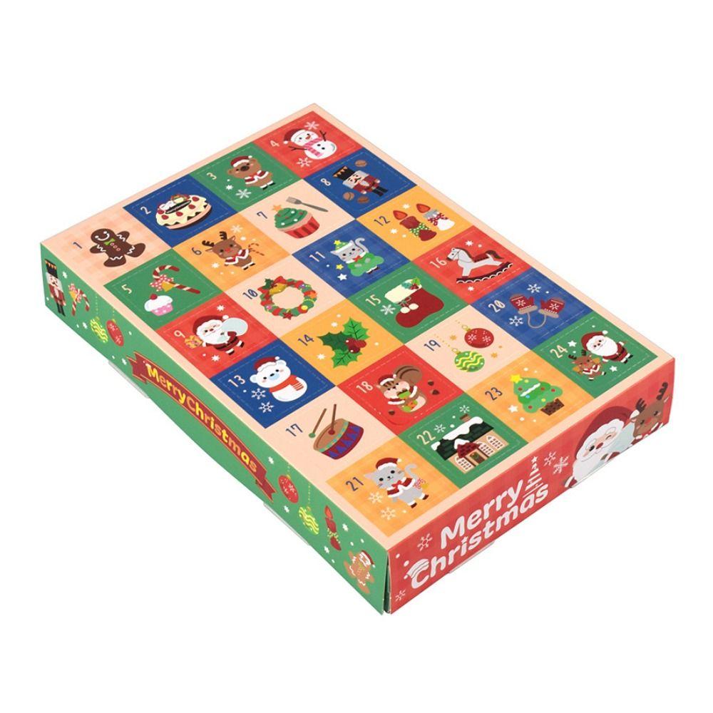5Pcs Funny Advent Calendar Box Empty Gift Packing Boxes New Christmas Surprise Blind Box