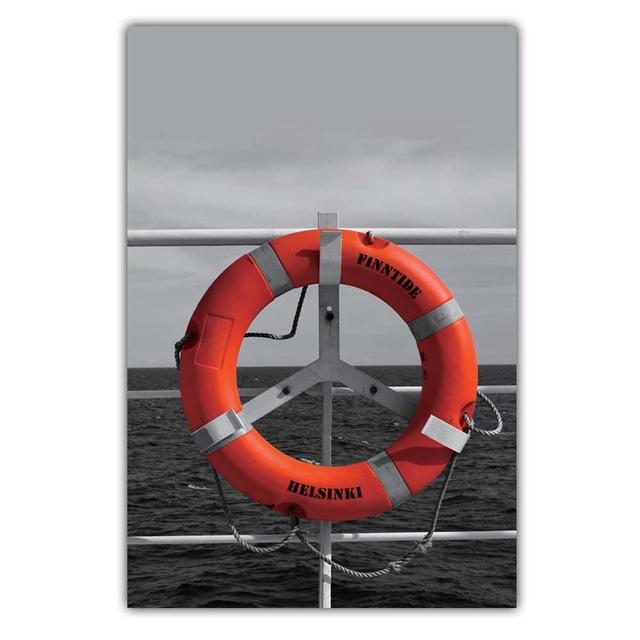 Nordic Style Landscape Street View Canvas Painting Red Still Life Poster Office Wall Painting Living Room Home Decoration Mural No Frame