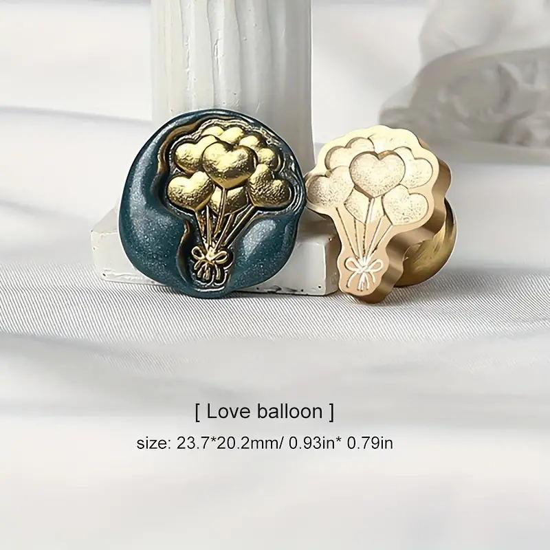 1pc 3D Shaped Embossed Stamp Heads Literary Series Wax Seal Stamps Fire Paint Stamps for Decorating Invitations Sealing Wax