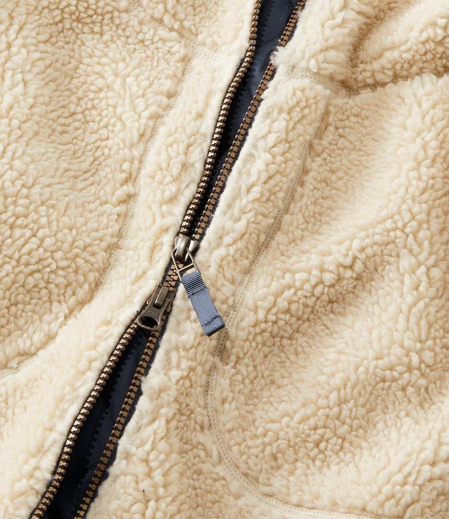 LLB Mountain Pile Fleece Coat US Fit Regular XS Size Sandstone Brown 1000046218 Women's