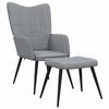 VidaXL Chaise de Relaxation et Tabouret Fauteuil avec Repose-pied Chaise de Salon Salle de Séjour Maison Intérieur 327952