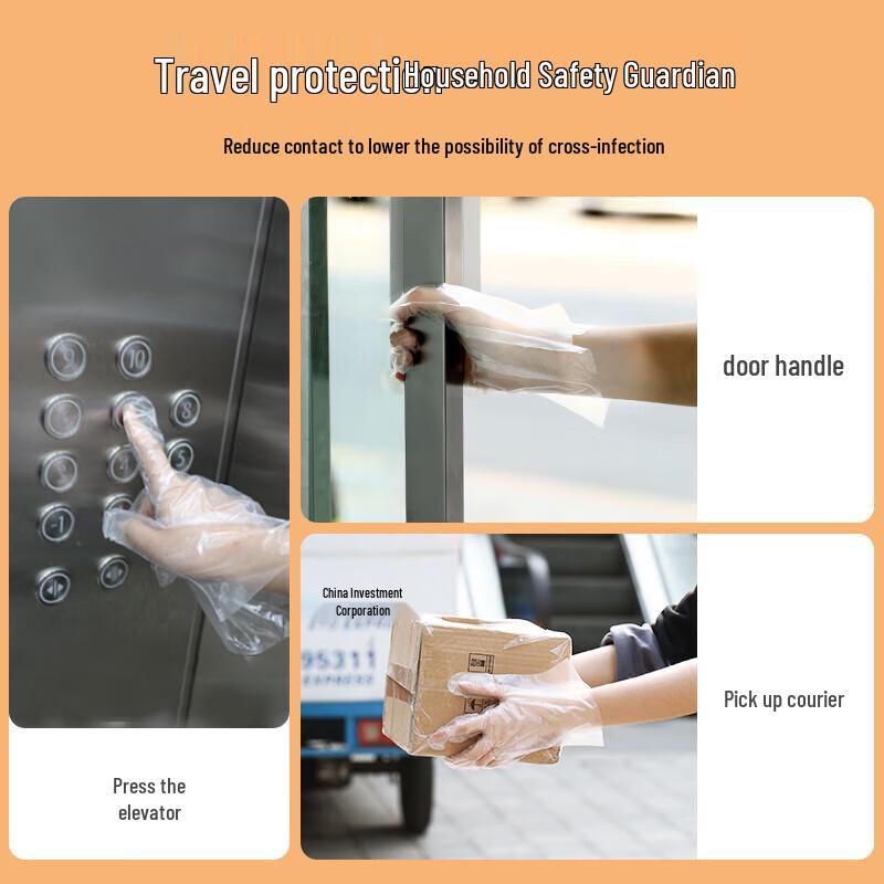 Meiliya Thickened Disposable PE Gloves