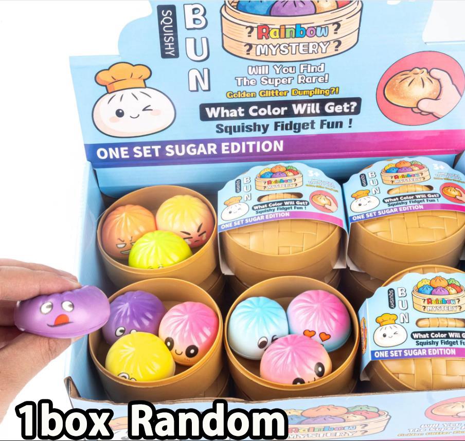Speelgoed Dumpling Squishy Broodje Anti-Stress Knijp Langzame Terugslag Vent Zachte Sensorische Stressbal Voedsel Squishies Mysterie Verjaardagscadeau Cadeau