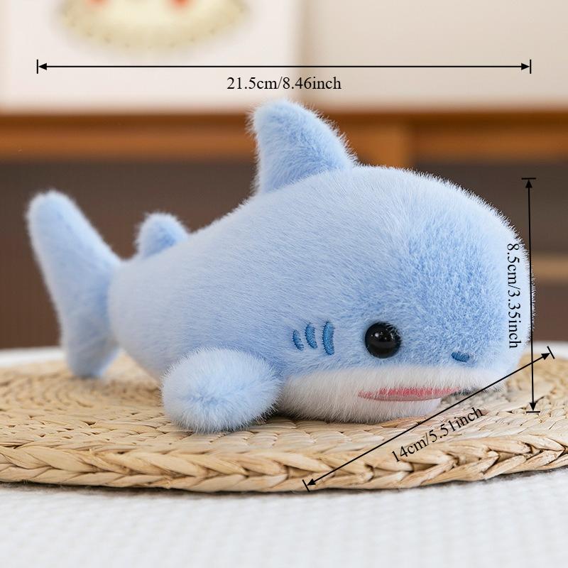 Cute Seal Plush Toy Kawaii Soft Shark Plushie Doll Furry Ocean Animal Stuffed Toy Baby Sleeping Throw Pillow Gifts for Kid Girl
