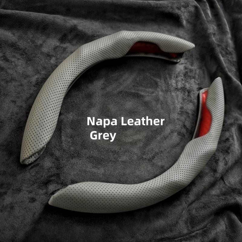 Ultratenký pot pohlcující PU kožený potah volantu - Protiskluzový, Celoroční použití, Ochrana proti potu, Stylový interiér, Hladká textura, Protiskluzový úchop