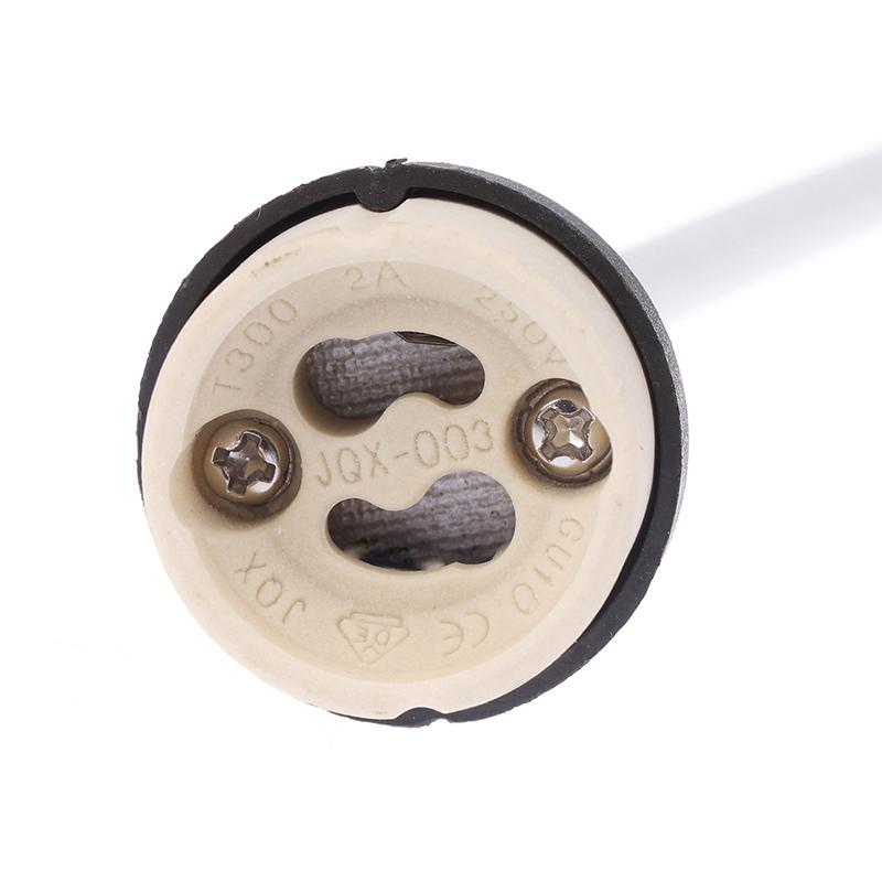 4Pcs Ceramic Gu10 Base Socket Adapter Wire Connector Porcelain Halogen Gu10 Lamp Holder Lampholder For Led Spot Light Bulb
