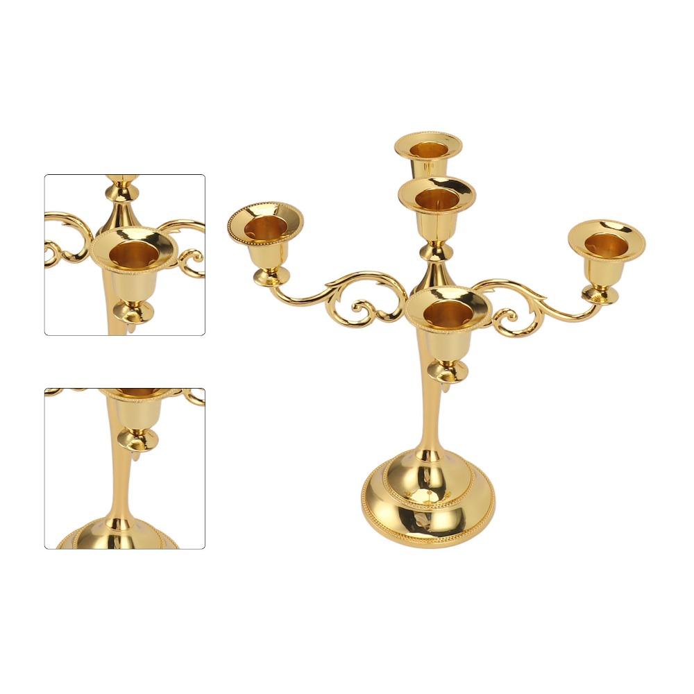 5 Arm Five Arm Iron Candlestick Holder Iron Retro Iron Tabletop Candelabra Dining Table Layout