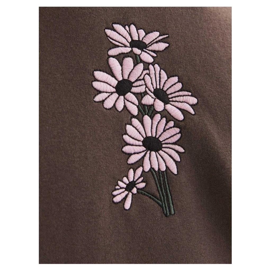 Jack And Jones Mens Embroidered Daisy Sweatshirt