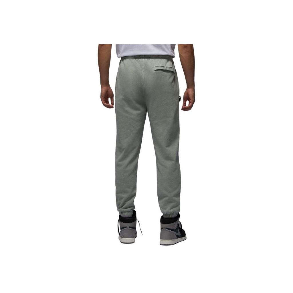 Jordan FLC GCEL Comfortable Lace-Up Versatile Cuffed Sports Pants Men Pants Gray-Green HV8951-370