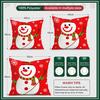 45X45Cm Red Christmas Theme Pillowcase Bedroom Sofa Cushion Cover 100% Polyester Living Room Cushion Pillowcase Home Decor