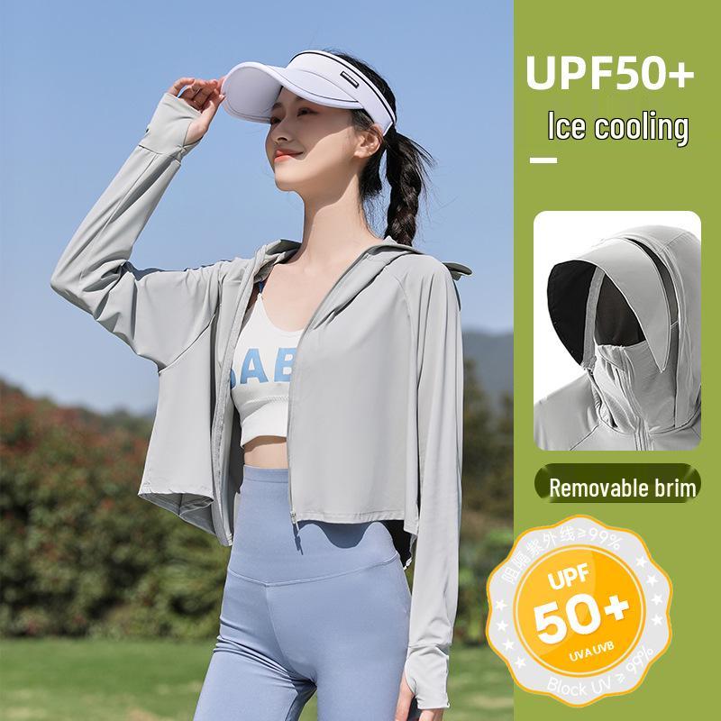 

Накидка Лето 2024 Одежда из ледяного шелка с защитой от УФ-лучей для мужчин и женщин - С коротким рукавом для активного отдыха, велоспорта, защиты от солнца Large