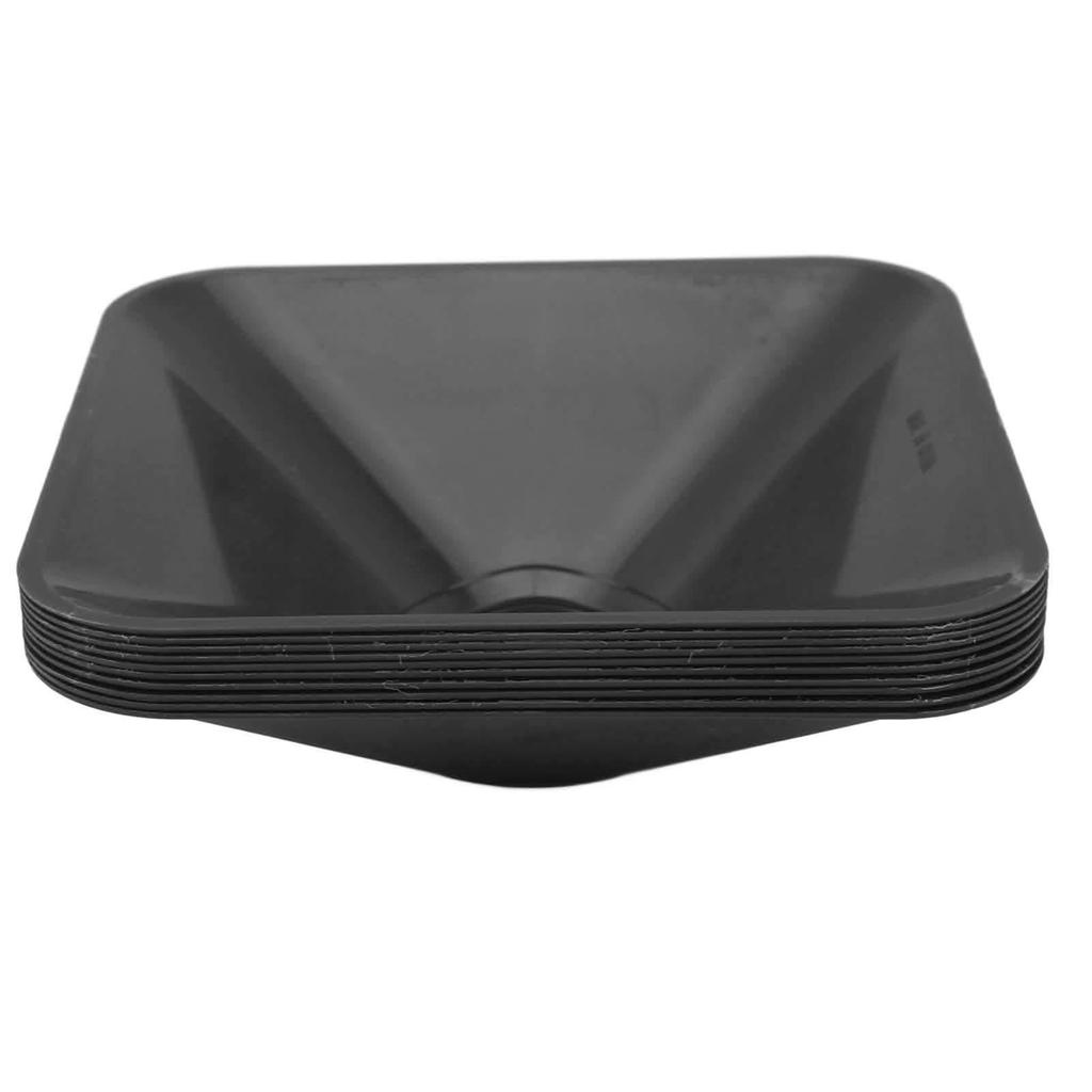 10 ks Tréninkové kužely Čtvercové Jasná barva Stohovatelné Kompaktní kužely Značka pro sporty Fotbal Černá