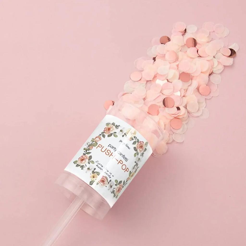 1PC - Tui Tui Le Mini Spray Flower Tube Wedding, Birthday Party, Fireworks Tube, Colorful Paper Scrap, Holiday Party, Small Fire