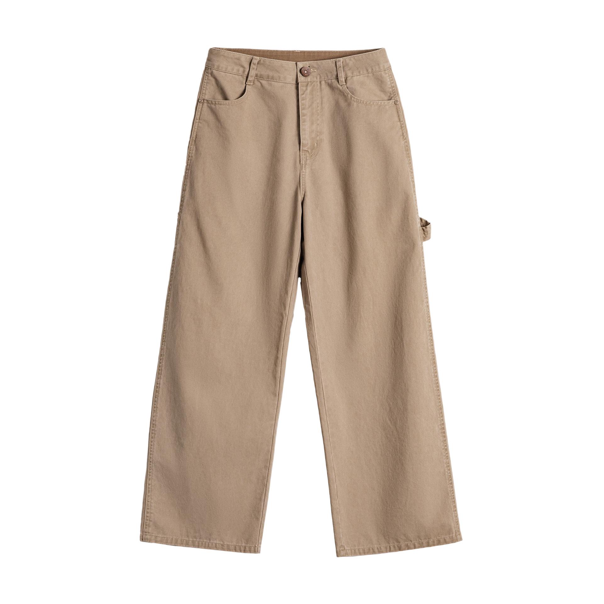 

Maden Khaki Vintage Workwear Women s Cotton Lumberjack Pants - Narrow Straight Leg, Flattering Fit for Autumn/Winter Small хаки