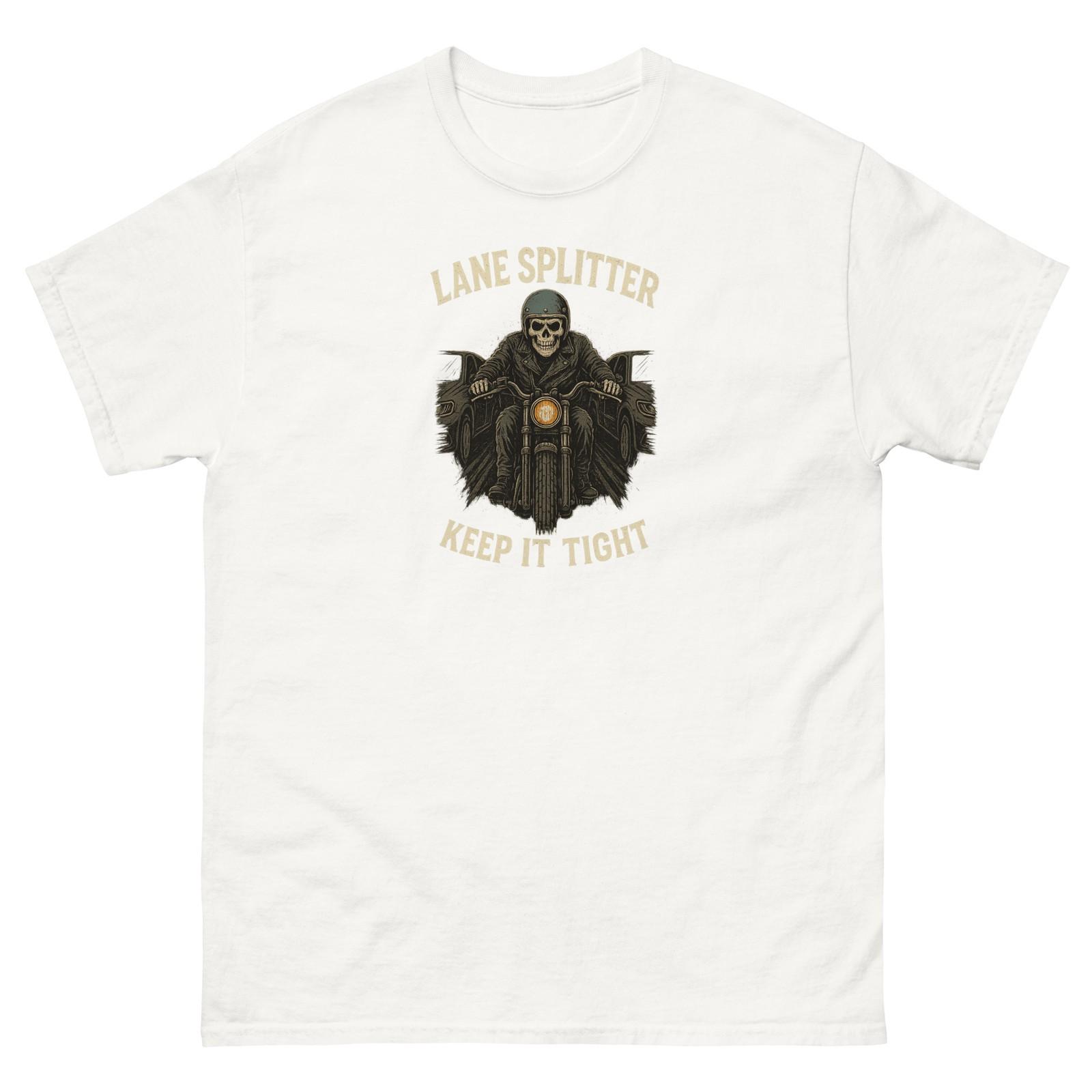 Lane Splitter Keep Tight Skeleton Motorcycle Rider T-Shirt S разноцветный