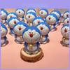 Doraemon Wooden Craft Figurine With Creative Design For Home Office Decor And Giftgiving