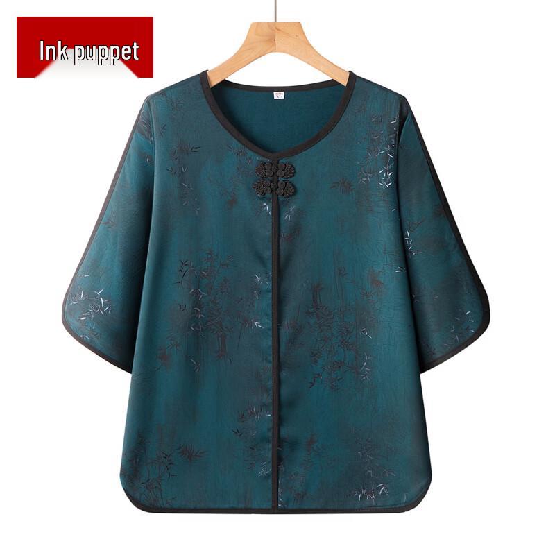 

Elderly Women s New Chinese Style Summer Tops & Sets 5XL