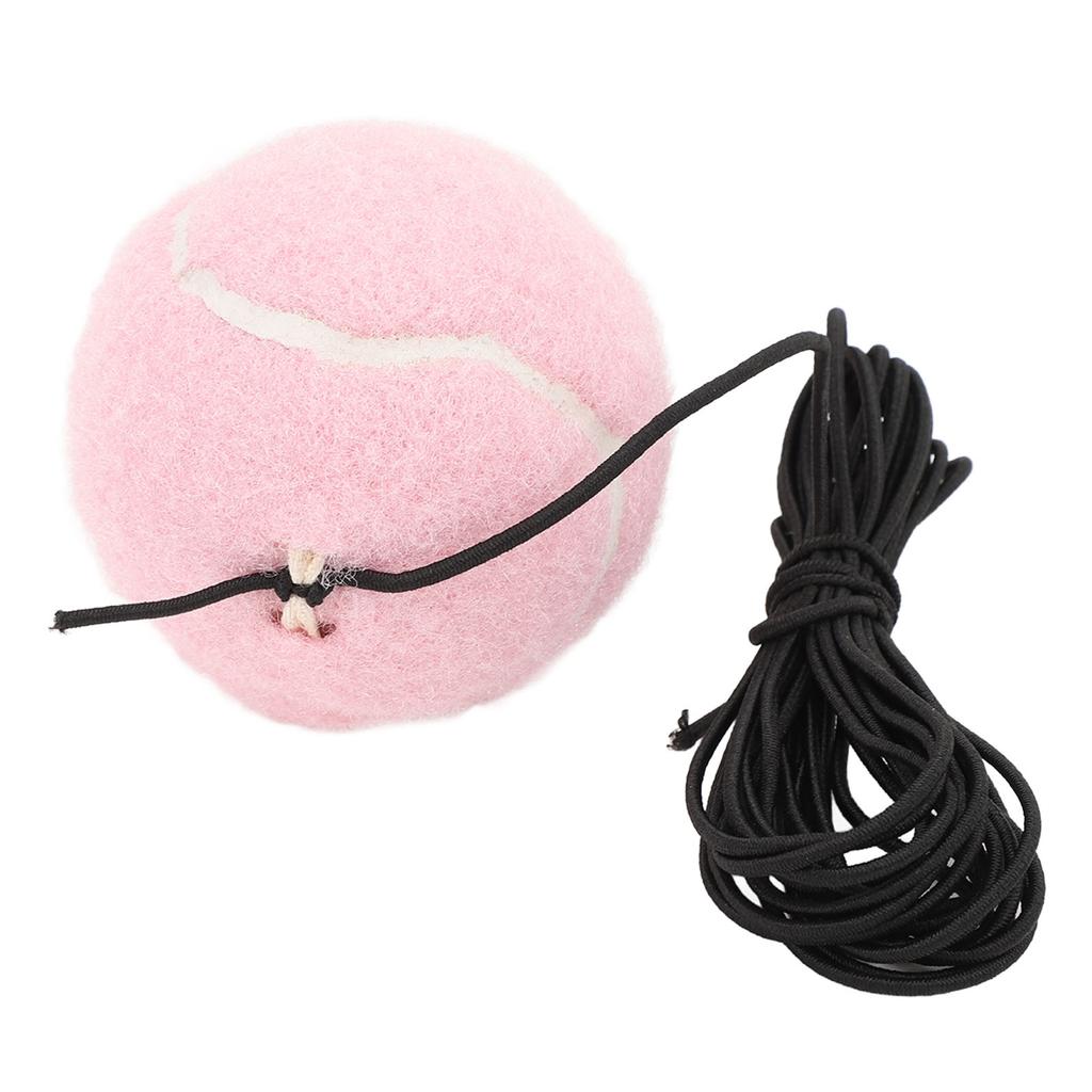Tennis Training Ball with String Tennis Trainer Balls Self Practice Training Sport Tool for Outdoor Activities Pink