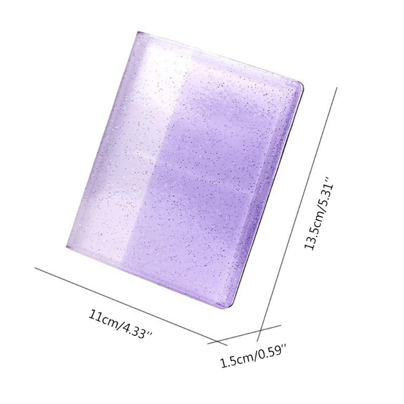 Trading Card Binder 64 Pockets Collection Album Holder Double Sided Folder Card Sleeve Carry Card Sleeve Organizer