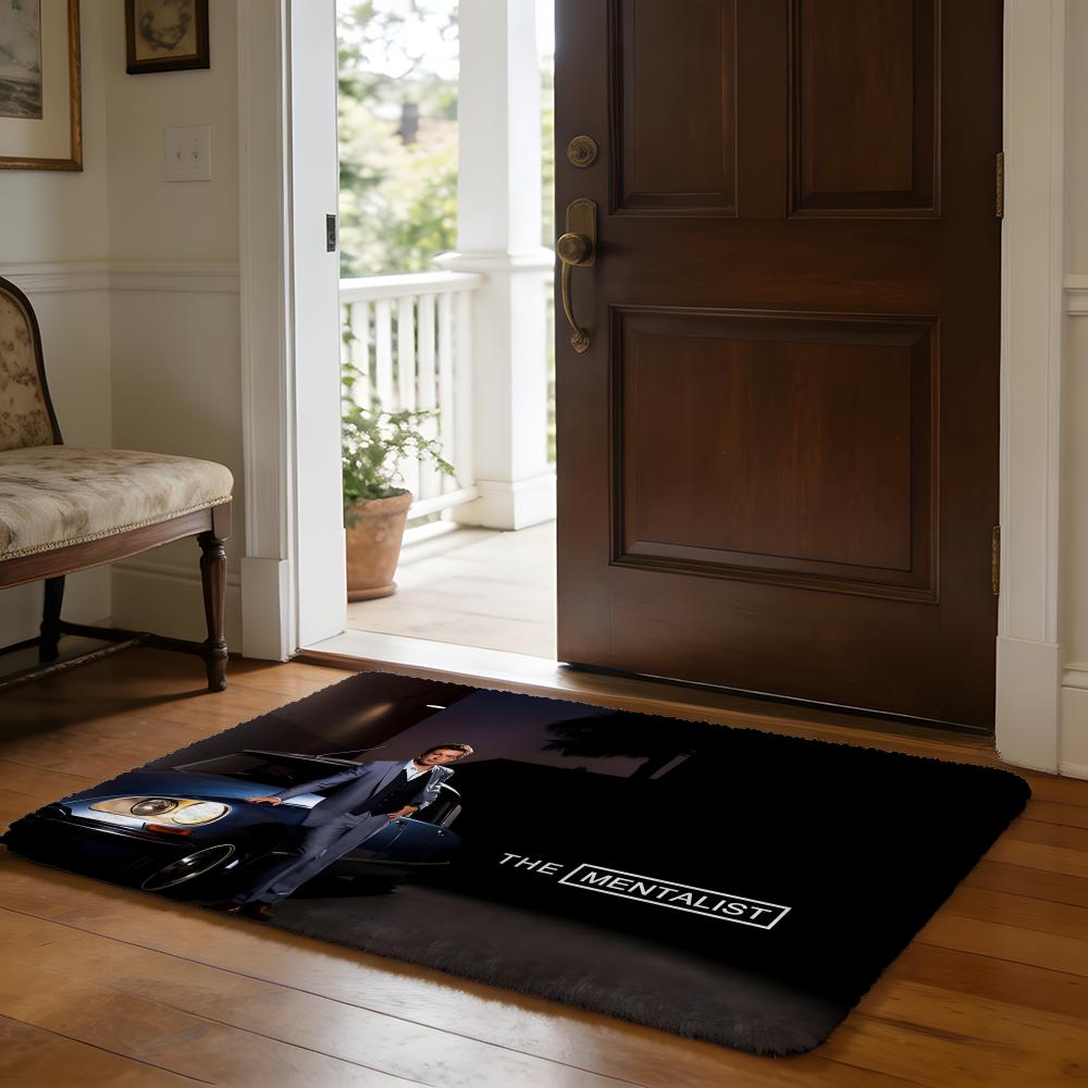 TV The MMentalist Floor Mat Soft Flannel Absorbent Mat Non-Slip Rug Home Bedroom Bathroom