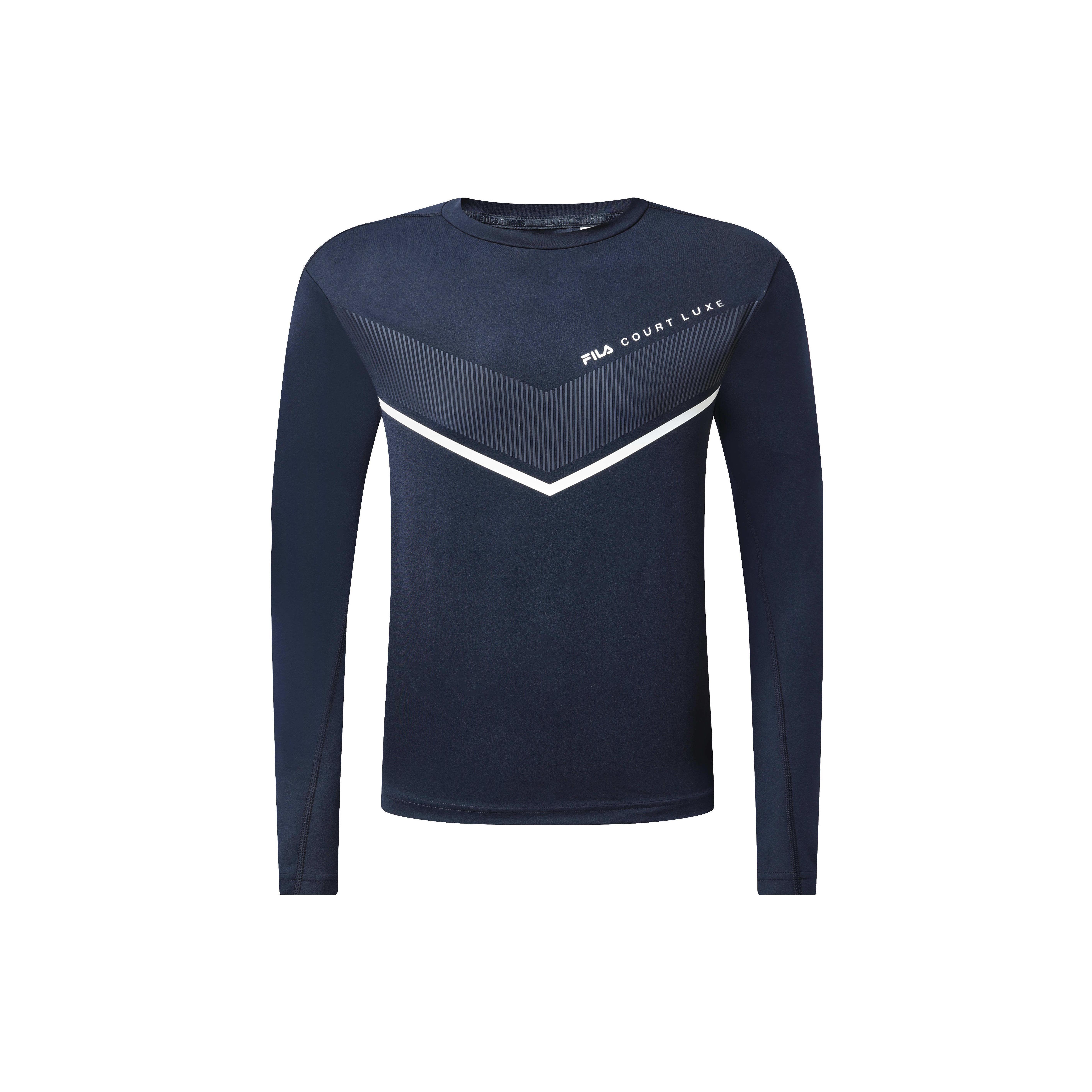 FILA T Shirts Men s Royal Blue Crew Neck Moderate Straight Fit A11M313202FNV 175/96A/L
