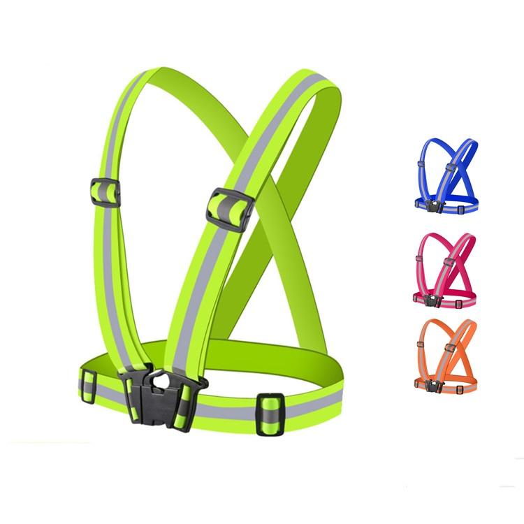 Adults Worker High Visibility Led Vest Reflective Utility Safety Cycling Running Vest