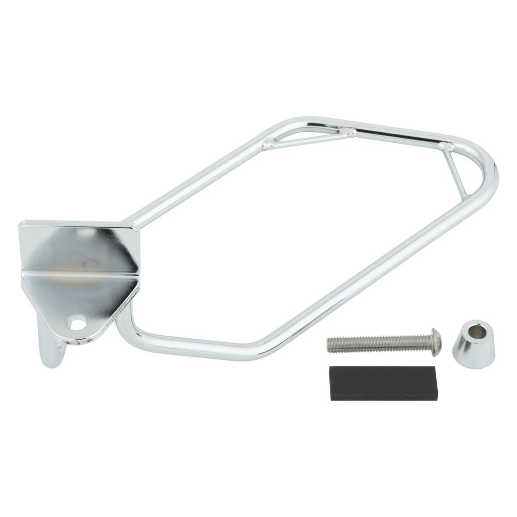 Kijima Motorcycle Parts Saddlebag DHW FXDL Left Chrome Support, Steel, Compatible, FXD/C ('06-'14) ('06-'17), Side, Plated, HD-08021