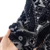 1meter BlackColor Brocade Burnout Velour Fabric Floral Printed Jacquard Fabrics for DIY Cheongsam Dress Clothing