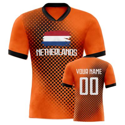 Custom Netherlands Soccer Jersey Dutch Football Team Shirt Personalized Name Number Soccer Jerseys for Kids Men Women