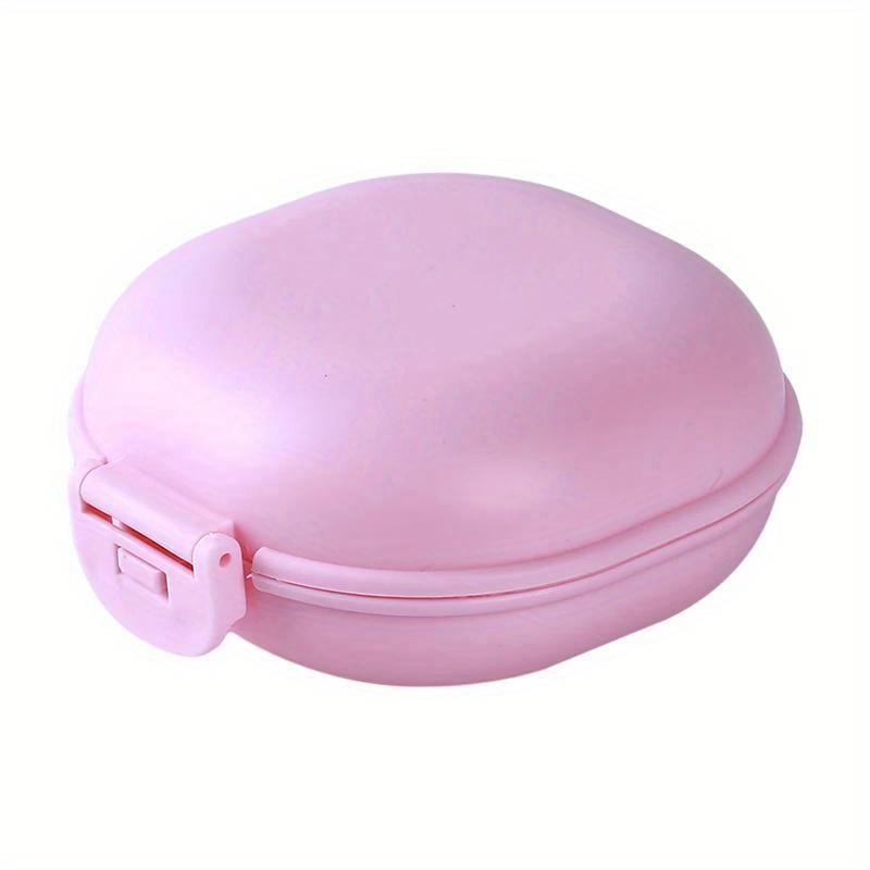 1Pc Waterproof Soap Box with Lid Travel Bathroom Creative Cute Solid Color Draining Portable Holder Camping Equipment