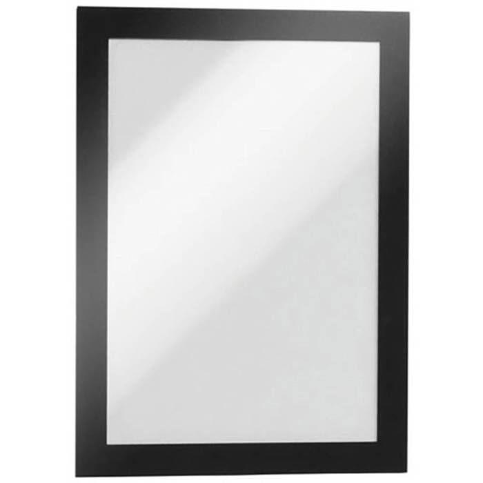 Cadre d'information - durable - magaframe - a5 - noir - auto-adhésif