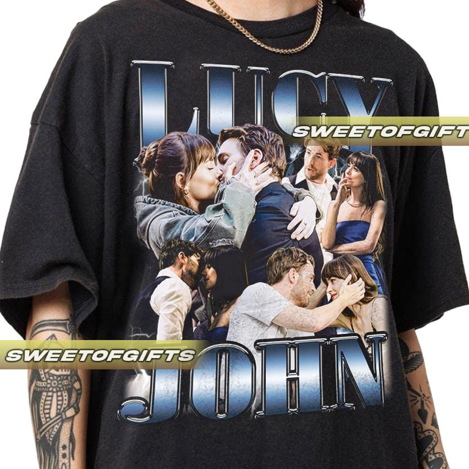 Ограниченная футболка Lucy John Materialist, Chris Evans, Dakota Johnson Винтажная унисекс S