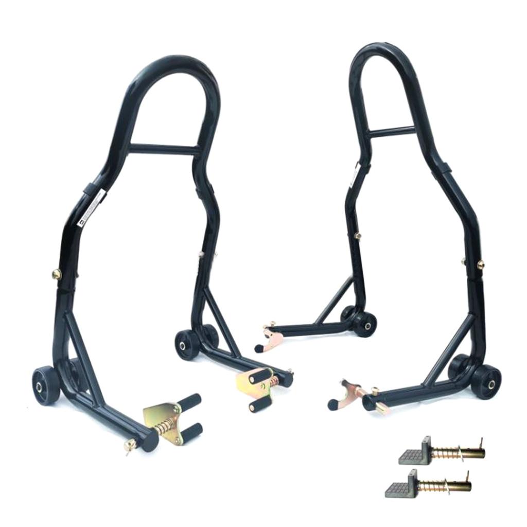 Motorcycles Bike Stands Wheel Support Frame Stand Swing Arm Lift Tripod Hooks U-style Hook Fork Adapter