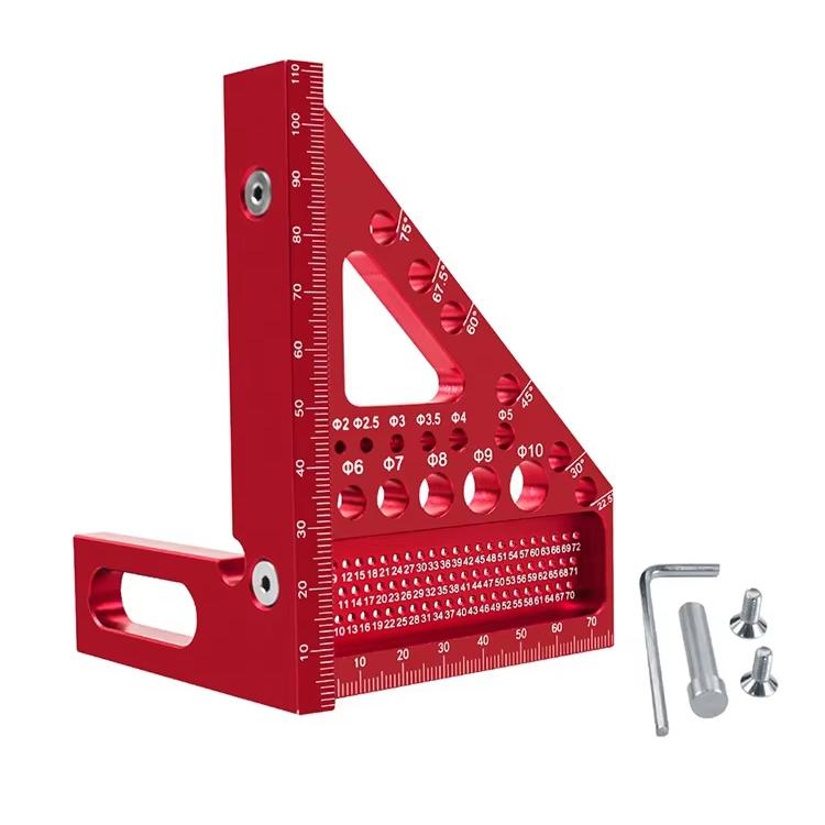 Woodworking Square Protractor Woodworking Square Aluminum Alloy Miter Triangular Ruler measuring ruler