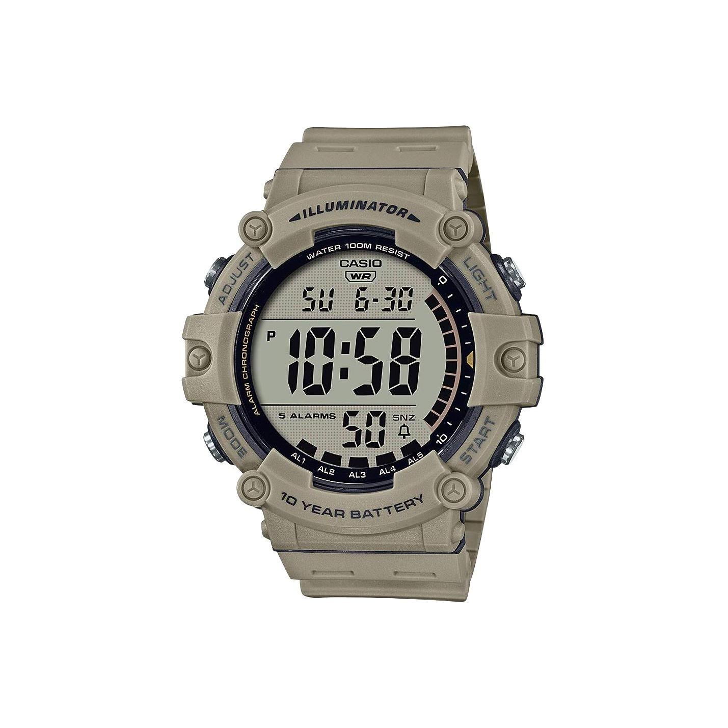 CASIO Men VINTAGE Series Gray Watch AE-1500WH-5AVCF Khaki Watch Dial