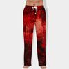Men's Halloween Print Drawstring Pants Casual Pajama Pants
