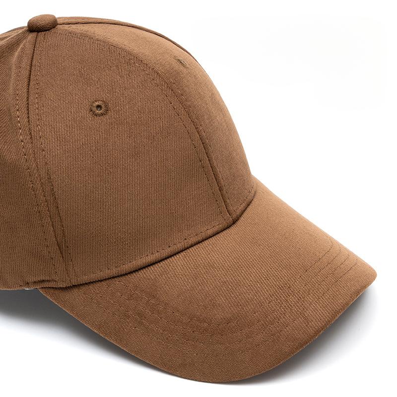 Einfarbiger Hut Damen Gesicht klein Frühling und Sommer Schwarz Lässig und vielseitig Baseballkappe Sonnenschutz Sonnencreme Kappe Mann